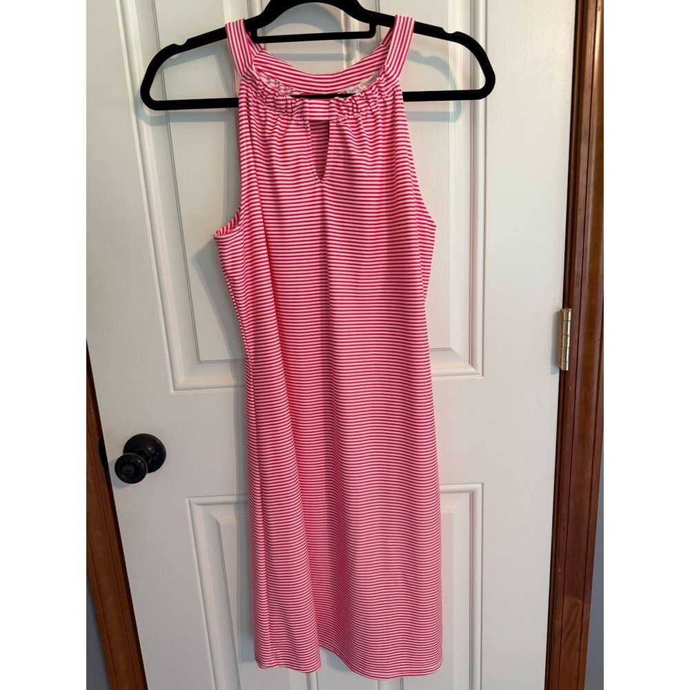 New!! Jude Connally Woman's Coral Stripe Dress size M